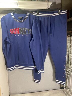 Men's Blue Sweatshirt & Joggers Set